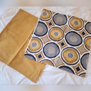 2 Mustard Yellow Cushion Covers